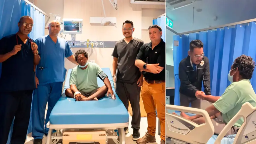 Pescador de 46 anos trabalha em plataforma flutuante no Pacífico quando suporte da âncora quebra, fica sem motor, vela ou remos e passa 106 dias sendo levado pelas correntes por mais de 3.400 km até ser encontrado a apenas 9 km da costa de Nauru Pescador de 46 anos trabalha em plataforma flutuante no Pacífico quando suporte da âncora quebra, fica sem motor, vela ou remos e passa 106 dias sendo levado pelas correntes por mais de 3.400 km até ser encontrado a apenas 9 km da costa de Nauru