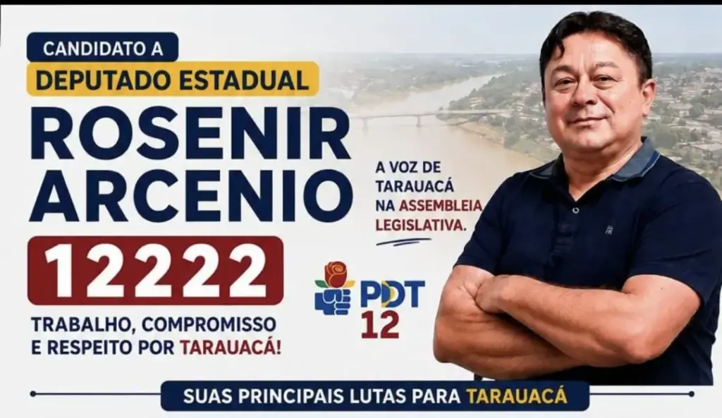 Candidato a deputado estadual Rosenir Arcenio propõe IML, hemodiálise, mamografia e investimentos em infraestrutura para Tarauacá