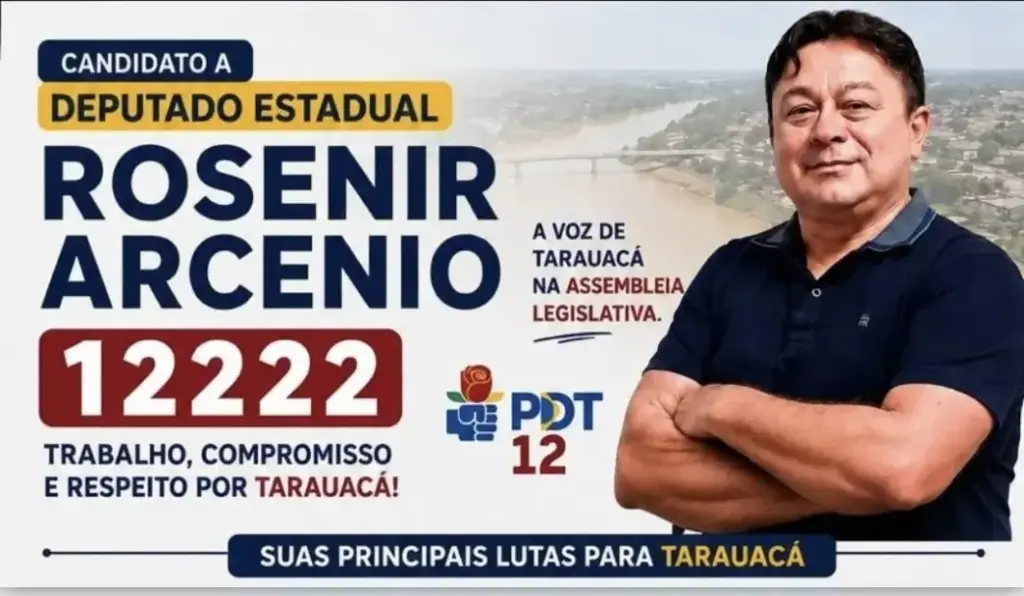 Candidato a deputado estadual Rosenir Arcenio coloca construção do Hospital Regional de Tarauacá como prioridade do seu futuro mandato na Aleac