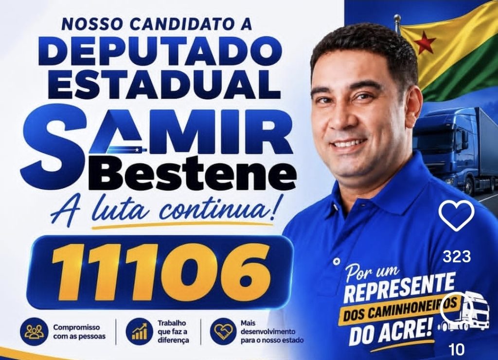 Jovem promissor, candidato a deputado estadual Samir Bestene ganha apoio de famílias tradicionais e lideranças da política acreana