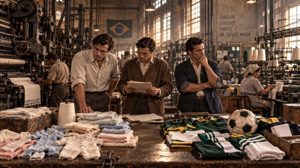 Três irmãos recebem ultimato para assumir a velha fábrica da família ou vê-la ser vendida, encontram máquinas dos anos 1910 e 1920 e transformam o negócio na Penalty ao abandonar roupas de bebê e apostar tudo no esporte, levando a marca ao grupo das três maiores fabricantes de bolas do mundo Três irmãos recebem ultimato para assumir a velha fábrica da família ou vê-la ser vendida, encontram máquinas dos anos 1910 e 1920 e transformam o negócio na Penalty ao abandonar roupas de bebê e apostar tudo no esporte, levando a marca ao grupo das três maiores fabricantes de bolas do mundo