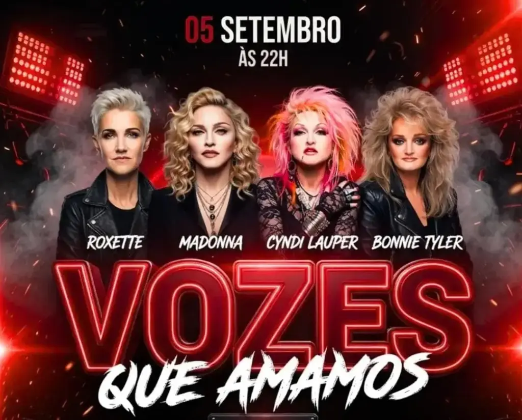 A Confraria recebe show tributo que reúne Madonna, Cyndi Lauper, Bonnie Tyler e Roxette neste sábado