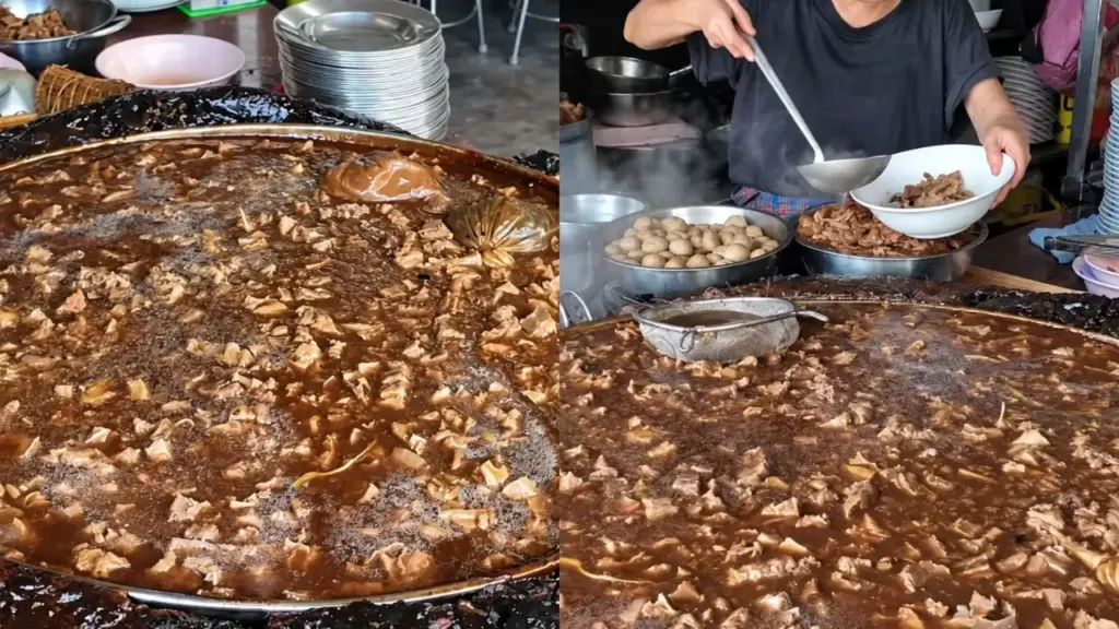 Americano mantém o mesmo caldo por 495 dias, adiciona novos ingredientes sem recomeçar a receita e só interrompe a experiência quando a panela quebra, enquanto restaurantes da Ásia preservam preparos semelhantes há décadas