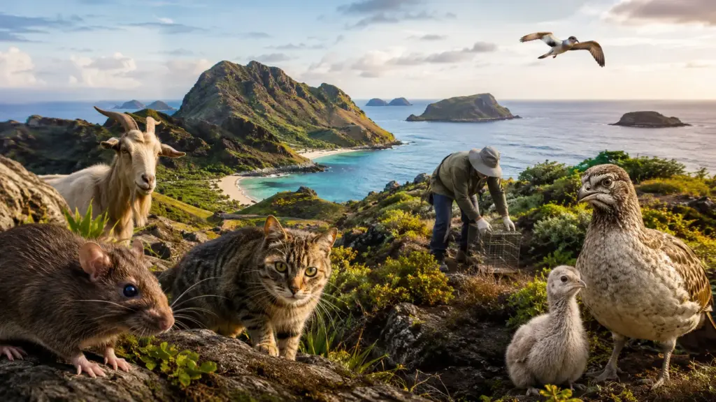 Mais de 1.500 operações em quase mil ilhas enfrentaram ratos, cabras e gatos invasores por um século e revelaram um resultado surpreendente: quase 90% deram certo, permitindo o renascimento de espécies que caminhavam para desaparecer do planeta