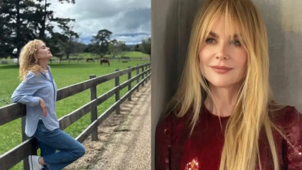 Aos 59 anos, Nicole Kidman mantém fazenda comprada em 2008 na Austrália como refúgio rural, onde cria vacas, cabras e alpacas, faz geleias com frutas do pomar, aproveita piscina de 18 metros e quadra de tênis e recebe hóspedes em cabana de pedra cercada pela natureza Aos 59 anos, Nicole Kidman mantém fazenda comprada em 2008 na Austrália como refúgio rural, onde cria vacas, cabras e alpacas, faz geleias com frutas do pomar, aproveita piscina de 18 metros e quadra de tênis e recebe hóspedes em cabana de pedra cercada pela natureza