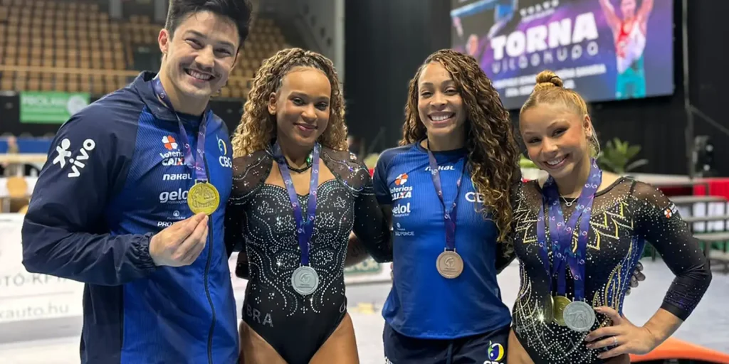 Brasil fecha Copa do Mundo de ginástica com mais cinco pódios Brasil fecha Copa do Mundo de ginástica com mais cinco pódios