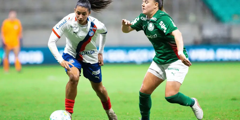 Brasileirão Feminino: Bahia e Palmeiras ficam no 1 a 1 pelas quartas Brasileirão Feminino: Bahia e Palmeiras ficam no 1 a 1 pelas quartas