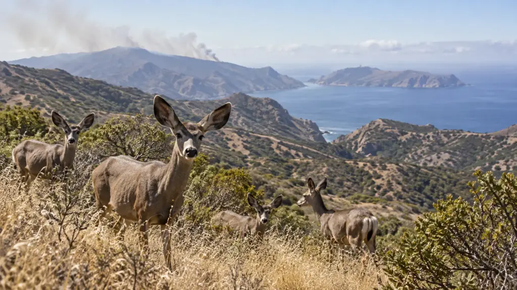 Quase 2 mil cervos serão mortos na Ilha Catalina após avanço das gramíneas invasoras, e autoridades dizem que medida pode ajudar a conter incêndios florestais