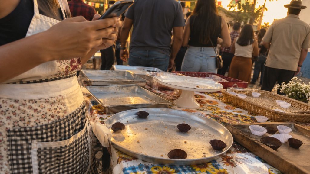 Uma confeiteira de 24 anos grava um vídeo chorando porque vendeu poucos doces no próprio festival, e o perfil dela salta de 4.800 para mais de 230 mil seguidores em um dia Uma confeiteira de 24 anos grava um vídeo chorando porque vendeu poucos doces no próprio festival, e o perfil dela salta de 4.800 para mais de 230 mil seguidores em um dia