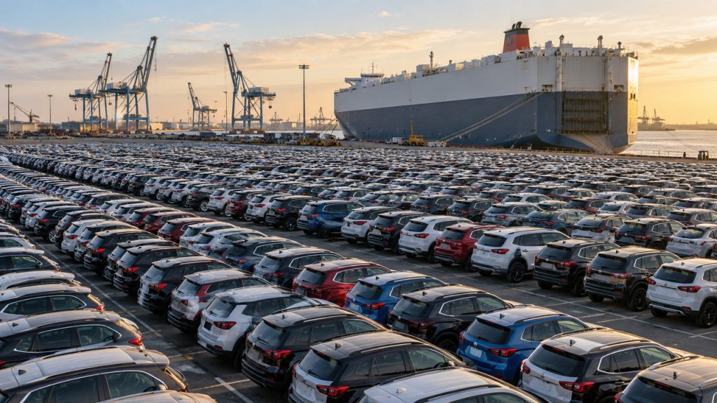 Brasil acumula 324 mil carros importados em estoque, vê chineses dominarem 54,2% das compras externas e exportações das montadoras despencarem 31,7% em agosto no mercado aquecido