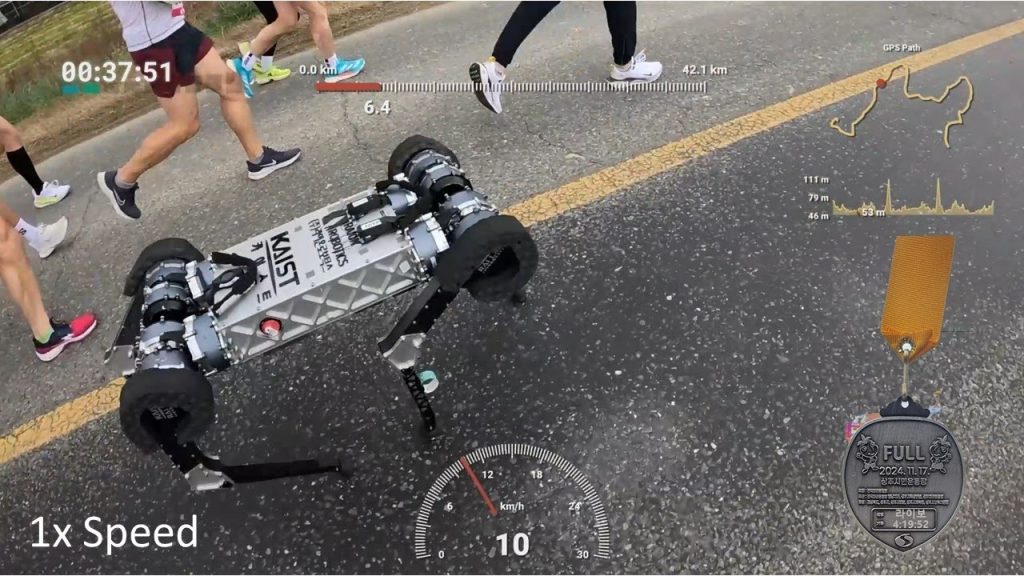Robô quadrúpede RAIBO2 corre 42,195 km com uma única carga, termina maratona em 4h19 e estudo na Nature aponta eficiência de locomoção superior à referência humana e autonomia para mais 25 km