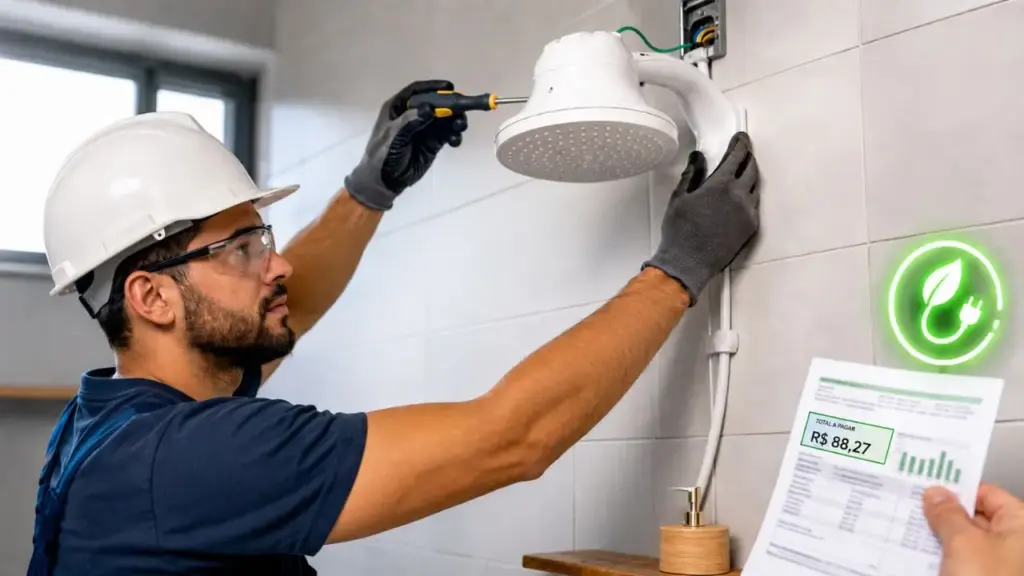 Eletricista revela como um ajuste simples no chuveiro elétrico pode reduzir o gasto de energia na hora do banho e ajudar a aliviar a conta de luz Eletricista revela como um ajuste simples no chuveiro elétrico pode reduzir o gasto de energia na hora do banho e ajudar a aliviar a conta de luz