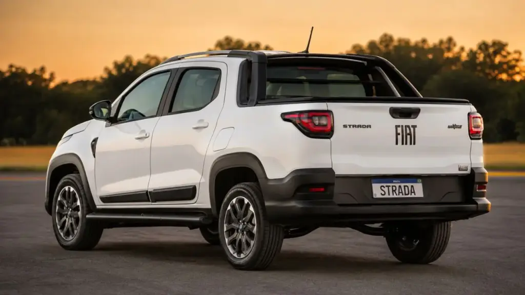 Fiat Strada supera Polo, Tera, Argo e Dolphin Mini e segue como o carro mais vendido do Brasil: picape oferece motores turbo flex e Firefly 1.3 flex, câmbio automático CVT ou manual de cinco marchas, ar-condicionado, direção elétrica, volante com regulagem de altura e protetor de caçamba