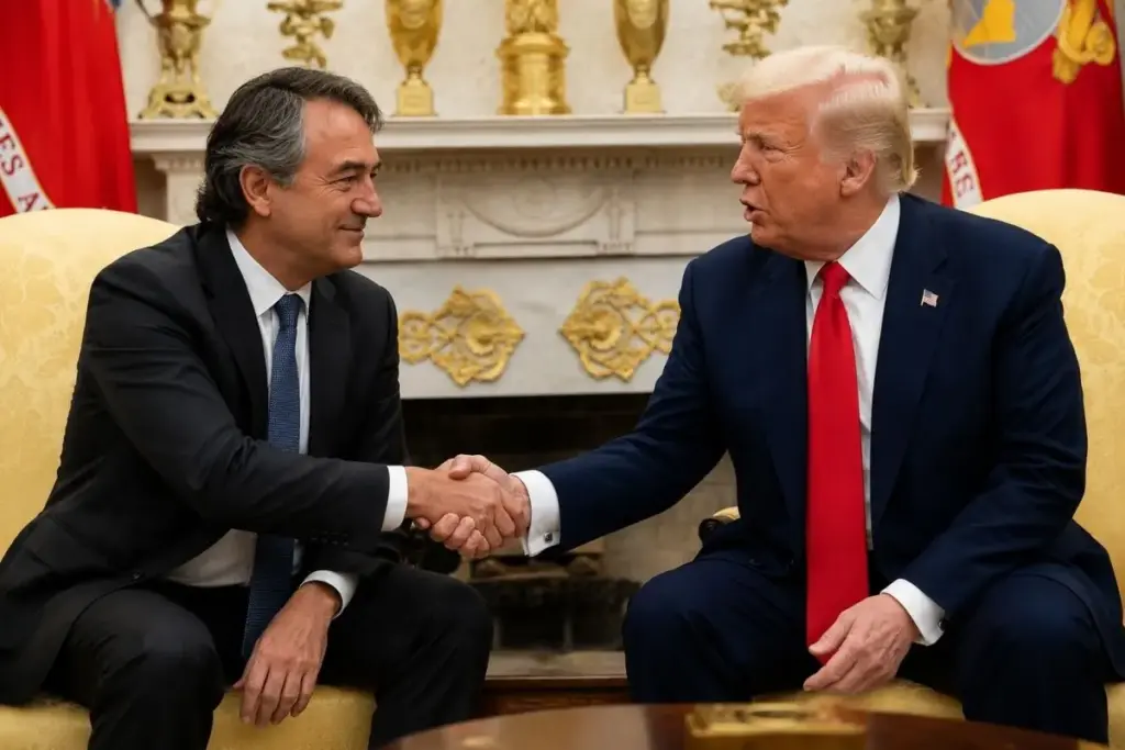Joesley Batista se reuniu com Trump no Salão Oval em 20 de agosto e defendeu o fim da tarifa de 26% sobre a carne bovina brasileira, segundo o Wall Street Journal, e no dia seguinte o presidente americano anunciou a entrada temporária de mais carne importada nos EUA Joesley Batista se reuniu com Trump no Salão Oval em 20 de agosto e defendeu o fim da tarifa de 26% sobre a carne bovina brasileira, segundo o Wall Street Journal, e no dia seguinte o presidente americano anunciou a entrada temporária de mais carne importada nos EUA