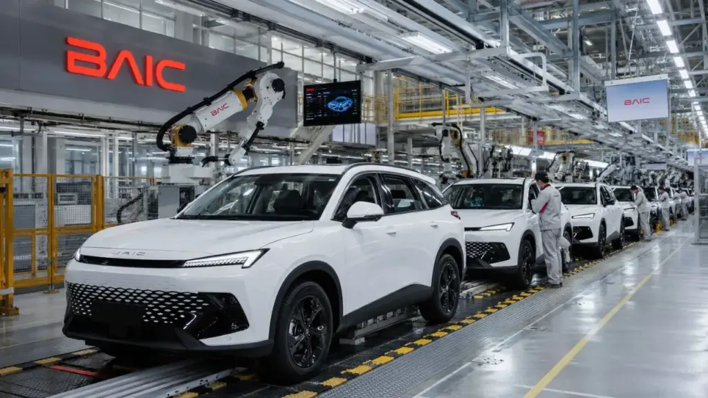 Mais uma marca chinesa confirma fábrica no Brasil: BAIC traça meta de entrar no top 10 das montadoras até 2028, 50 concessionárias e dez lançamentos