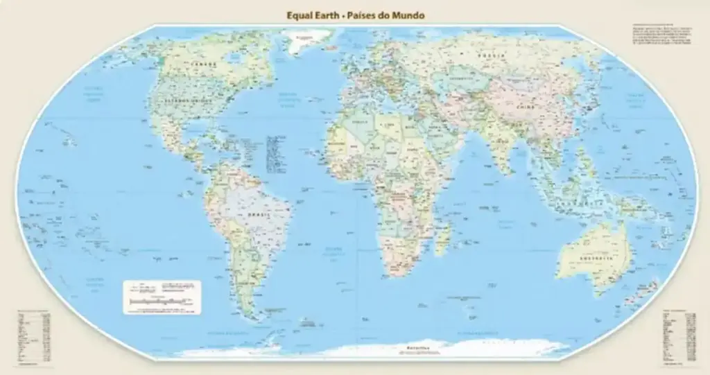 ONU aprova adoção de novo mapa-múndi que mostra tamanho real da África