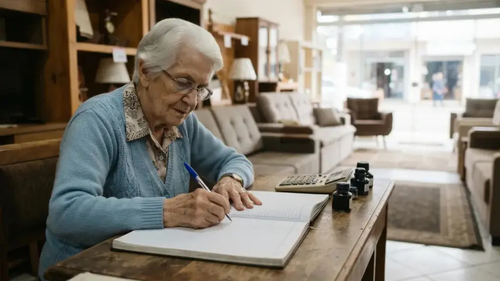 Aos 100 anos, Miriam Todd trabalha seis dias por semana e mais de 50 horas na loja de móveis que os pais dela abriram em 1929 em Stratford, onde ela entrou em 1942 para cuidar dos livros, saiu para criar os filhos e voltou em tempo integral em 1975 Aos 100 anos, Miriam Todd trabalha seis dias por semana e mais de 50 horas na loja de móveis que os pais dela abriram em 1929 em Stratford, onde ela entrou em 1942 para cuidar dos livros, saiu para criar os filhos e voltou em tempo integral em 1975