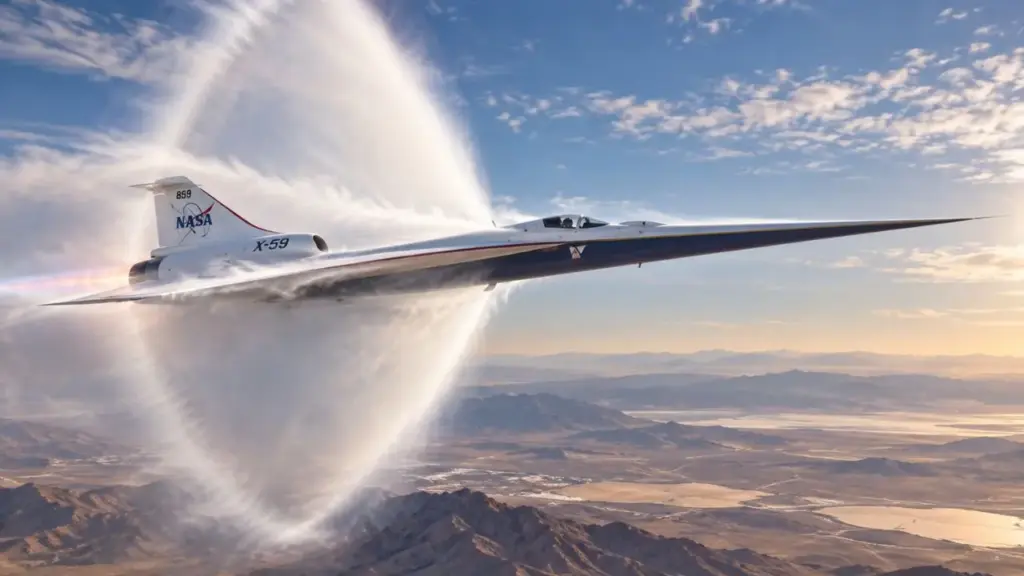 Capaz de atingir Mach 1,4 e 55 mil pés de altitude, Nasa testa avião supersônico quase silencioso e vai medir se ele consegue voar acima da velocidade do som sem produzir o forte estrondo que limita esse tipo de viagem sobre cidades