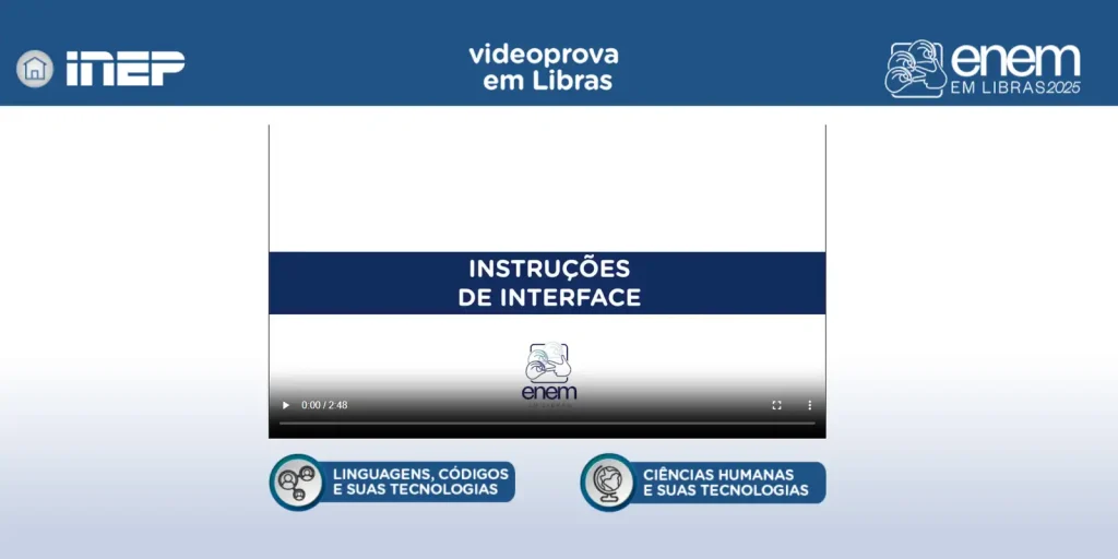 Plataforma Enem Libras ganha atualização com provas de 2017 a 2025 Plataforma Enem Libras ganha atualização com provas de 2017 a 2025