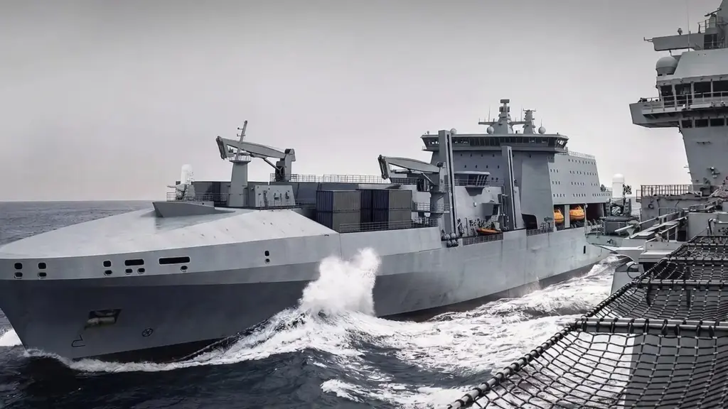 Reino Unido assenta a quilha do RFA Resurgent, primeiro de três navios que vão reabastecer porta-aviões e criar 1.200 empregos