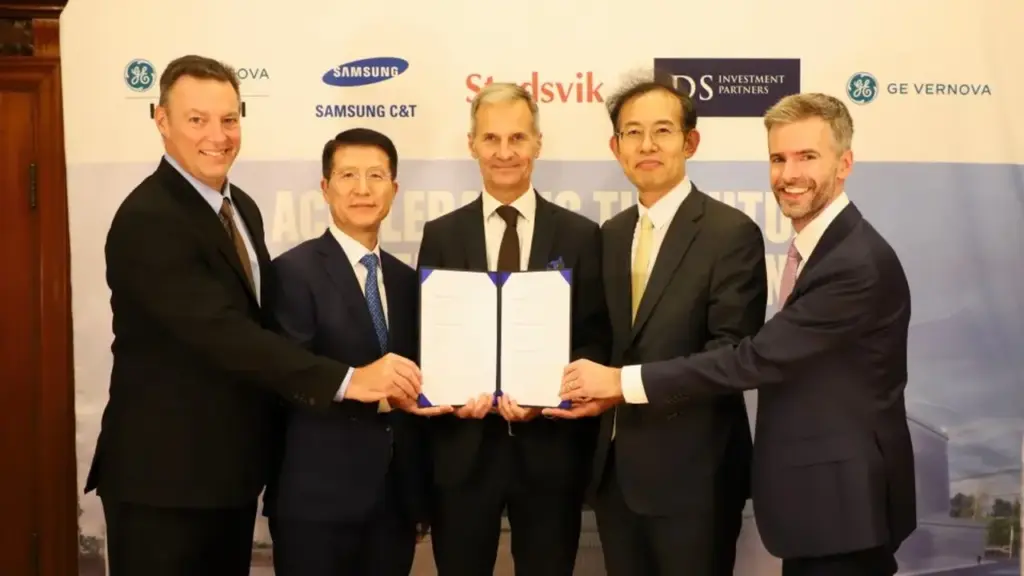 Consórcio escolhe quatro reatores modulares BWRX-300 para erguer 1,2 gigawatt nuclear na Suécia com primeira unidade prevista para meados da década de 2030