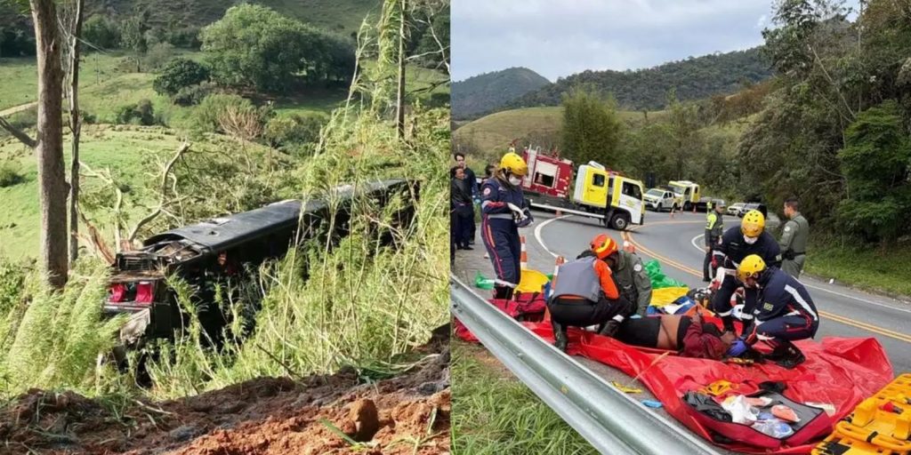 Cinco pessoas morrem em acidente com ônibus no interior de SP Cinco pessoas morrem em acidente com ônibus no interior de SP