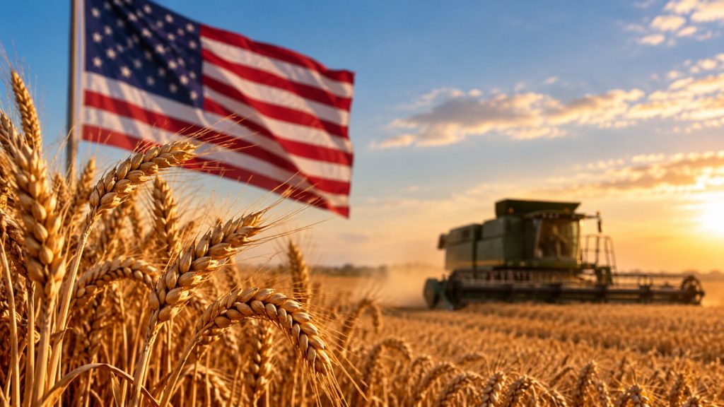 EUA terão menor safra de trigo desde 1970: USDA prevê produção de apenas 41,81 milhões de toneladas em 2026/27 e reduz estimativa da oferta mundial