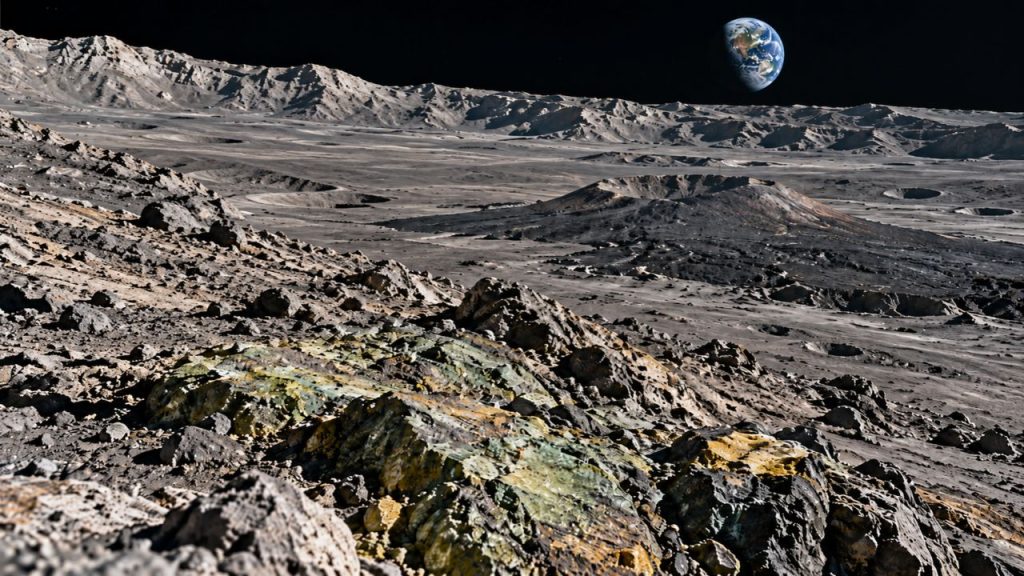 Astronautas da NASA veem tons verdes e amarelos na Lua e cientistas ligam cores ao passado vulcânico