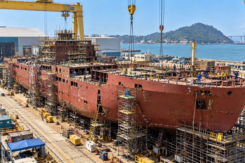 Brasil constrói navio de 103 metros para enfrentar águas da Antártica, com autonomia de 70 dias longe dos portos