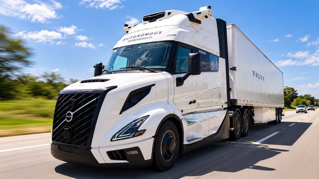 Caminhões de 700 km sem motorista entram no radar de um dos corredores logísticos mais valiosos dos EUA: tecnologia autônoma já faz testes entre Dallas e Laredo, onde passam mais de US$ 350 bilhões em cargas, e pode eliminar o condutor da cabine assim que estudo de segurança chegar aos 100%