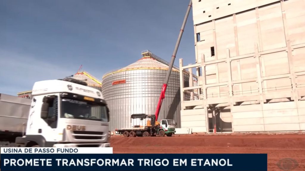 Com investimento de R$ 1,5 bilhão, Be8 começa a receber trigo para nova fábrica de etanol e glúten no RS, que poderá processar 525 mil toneladas de cereais por ano