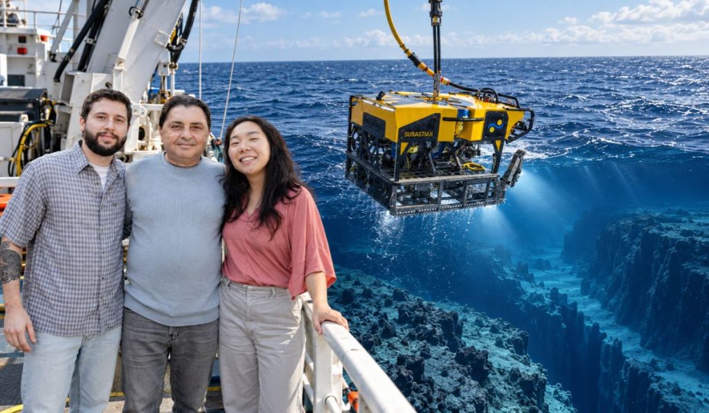 Cientistas brasileiros exploram “fenda” de quase 2.000 km no fundo do Atlântico com robô que mergulha a 4.500 metros Cientistas brasileiros exploram “fenda” de quase 2.000 km no fundo do Atlântico com robô que mergulha a 4.500 metros