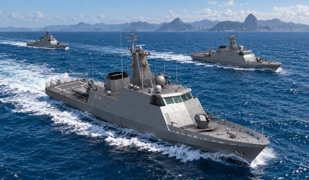 Brasil conclui novo projeto naval de 500 toneladas e avança com R$ 1,35 bilhão para três navios que protegerão a Amazônia Azul