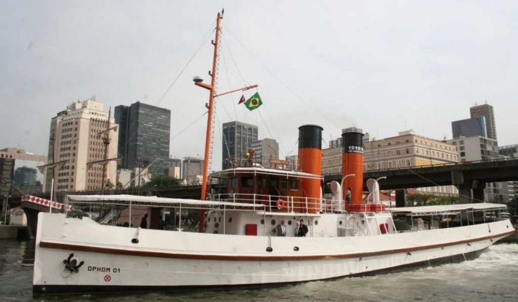 Navio brasileiro de 1910 que lutou na Primeira Guerra entra em projeto de R$ 28 milhões e pode receber propulsão híbrida elétrica Navio brasileiro de 1910 que lutou na Primeira Guerra entra em projeto de R$ 28 milhões e pode receber propulsão híbrida elétrica
