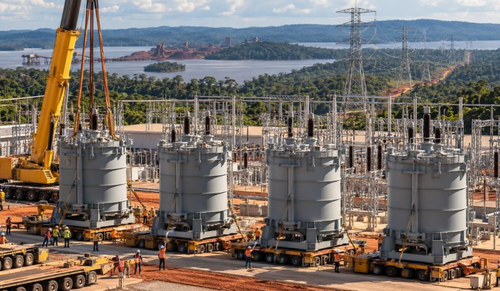 Mineradora recebe 4 reatores da China para linha de 98 km no Pará que deve reduzir em 90% emissões da geração de energia Mineradora recebe 4 reatores da China para linha de 98 km no Pará que deve reduzir em 90% emissões da geração de energia