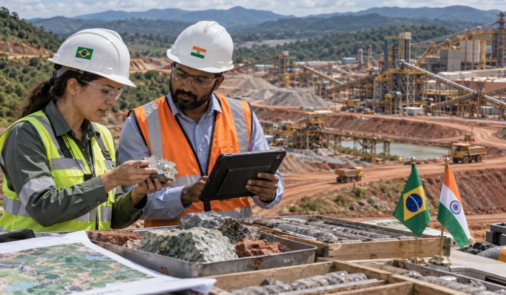 Índia prepara US$ 4 bilhões para disputar ao menos 50 ativos minerais no exterior e coloca Brasil entre parceiros estratégicos