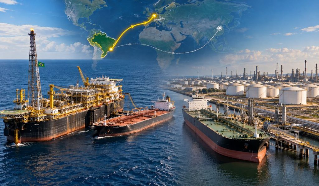 Europa ultrapassa China e se torna maior destino do petróleo brasileiro em setembro, recebendo 38% das exportações de óleo bruto Europa ultrapassa China e se torna maior destino do petróleo brasileiro em setembro, recebendo 38% das exportações de óleo bruto