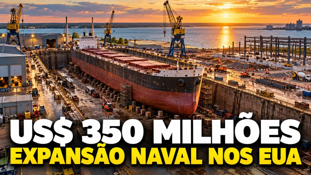 Empresa de defesa planeja investir US$ 350 milhões em estaleiro dos EUA para ampliar construção naval e contratar mais trabalhadores
