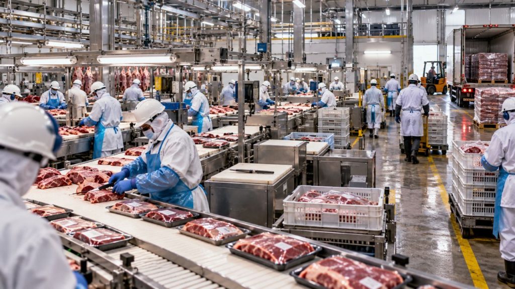 Fim da escala 6×1 pode elevar custos dos frigoríficos e pressionar preço da carne, diz Abiec, que prevê novas contratações para manter produção e cobrir folgas