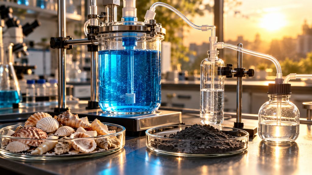 Cientistas brasileiros transformam resíduos de siderurgia e conchas em material que usa luz solar para degradar 75% de corante na água e produzir hidrogênio