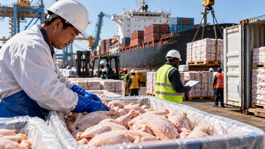Frango chinês até 20% mais barato atrai clientes africanos que compravam do Brasil, enquanto excesso de produção leva empresas da China a buscar novos compradores no mercado internacional de carnes