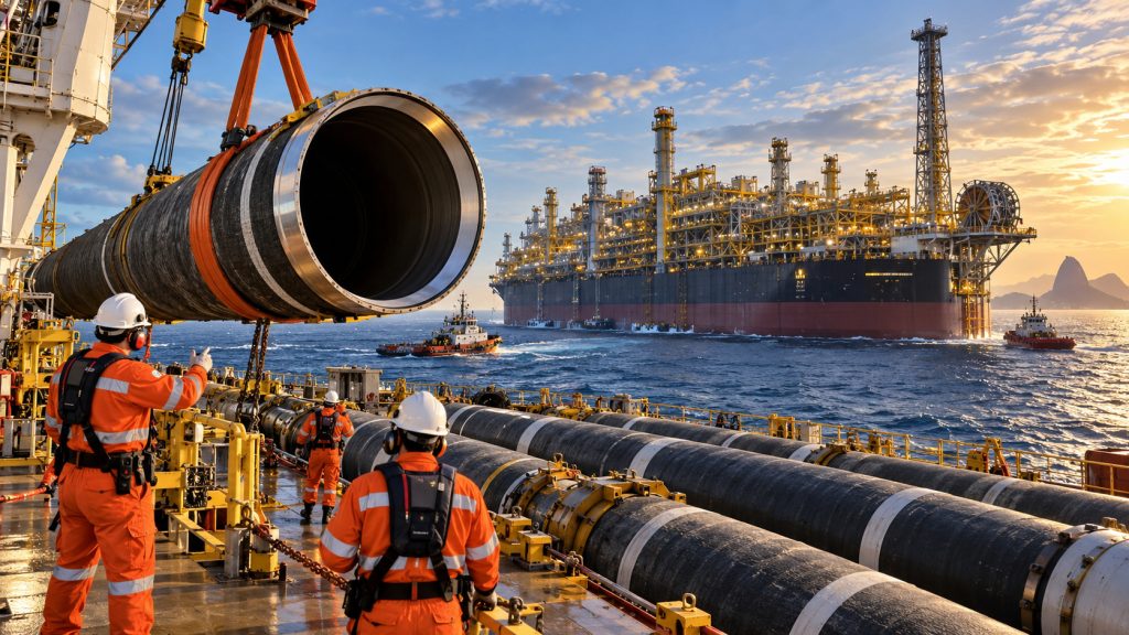 Gigante do pré-sal avança: projeto Sépia 2 da Petrobras supera US$ 1,25 bilhão e Cladtek fecha contrato com a Subsea7 para fornecer tubos Gigante do pré-sal avança: projeto Sépia 2 da Petrobras supera US$ 1,25 bilhão e Cladtek fecha contrato com a Subsea7 para fornecer tubos