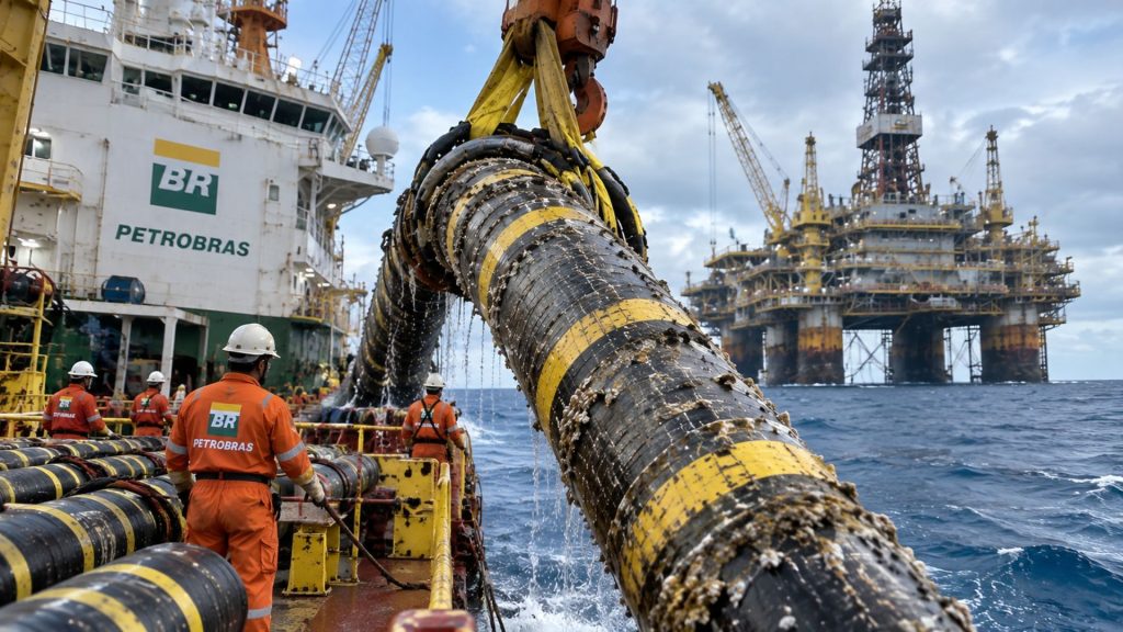 Petrobras dá segunda vida a mais de 420 km de dutos offshore e transforma linhas retiradas do mar em ativos industriais em cinco anos de reaproveitamento, com projetos que somam 53 e 63 km Petrobras dá segunda vida a mais de 420 km de dutos offshore e transforma linhas retiradas do mar em ativos industriais em cinco anos de reaproveitamento, com projetos que somam 53 e 63 km