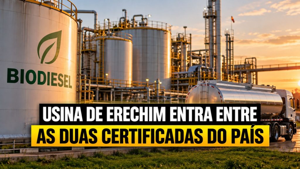 Auditoria independente, critérios acima do mínimo da ANP e apenas duas certificações no país: o que levou uma usina de Erechim a entrar nesse seleto grupo do biodiesel brasileiro?
