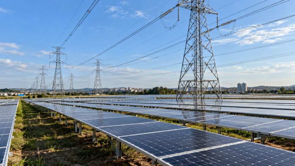 1,224 MWp escondidos sob cabos de alta tensão? Teste de R$ 1,6 milhão no ABC validou baixa interferência eletromagnética e abriu espaço para uma aplicação solar estimada em 1.746 MWh por ano