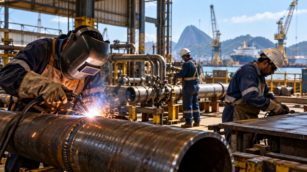 UTC Óleo e Gás recruta soldadores, caldeireiros, ajudantes e técnicos em Niterói e Macaépara 92 vagas onshore e offshore em diferentes perfis