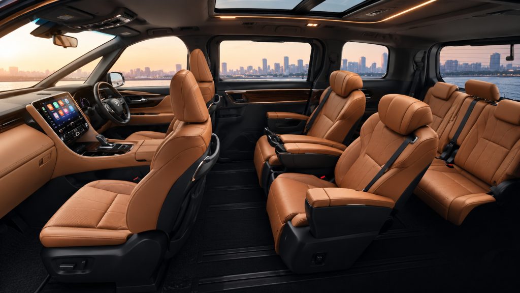 Toyota Alphard transforma minivan de até 8 lugares em sala de luxo sobre rodas, com poltronas executivas, suspensão independente, motores híbridos e conforto de primeira classe, mas segue fora do Brasil Toyota Alphard transforma minivan de até 8 lugares em sala de luxo sobre rodas, com poltronas executivas, suspensão independente, motores híbridos e conforto de primeira classe, mas segue fora do Brasil