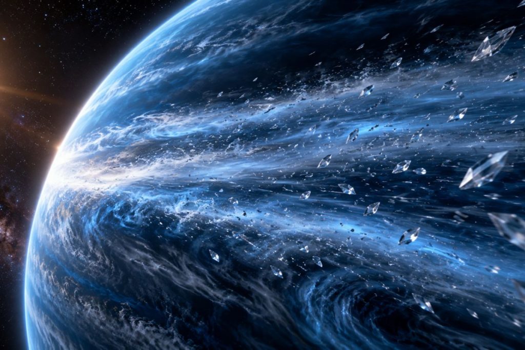 NASA encontra planeta azul onde pode chover vidro de lado, com ventos de 7 mil km/h e temperaturas acima de 1.000 °C
