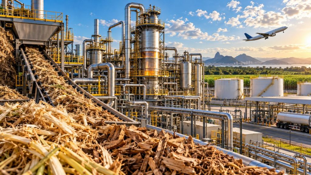 Petrobras financia pesquisa para transformar biomassa brasileira em combustível sustentável de aviação, com gaseificação e Fischer–Tropsch para criar uma cadeia nacional de SAF