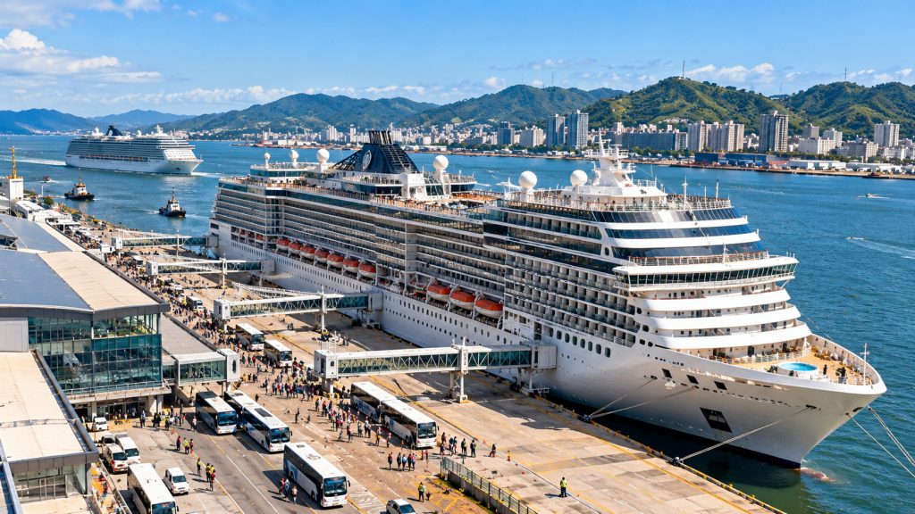 Brasil prepara temporada de cruzeiros com 187 roteiros, 675 escalas e mais de 831 mil leitos disponíveis: chegada de grandes navios promete movimentar portos, gerar empregos e aquecer a economia das cidades litorâneas Brasil prepara temporada de cruzeiros com 187 roteiros, 675 escalas e mais de 831 mil leitos disponíveis: chegada de grandes navios promete movimentar portos, gerar empregos e aquecer a economia das cidades litorâneas